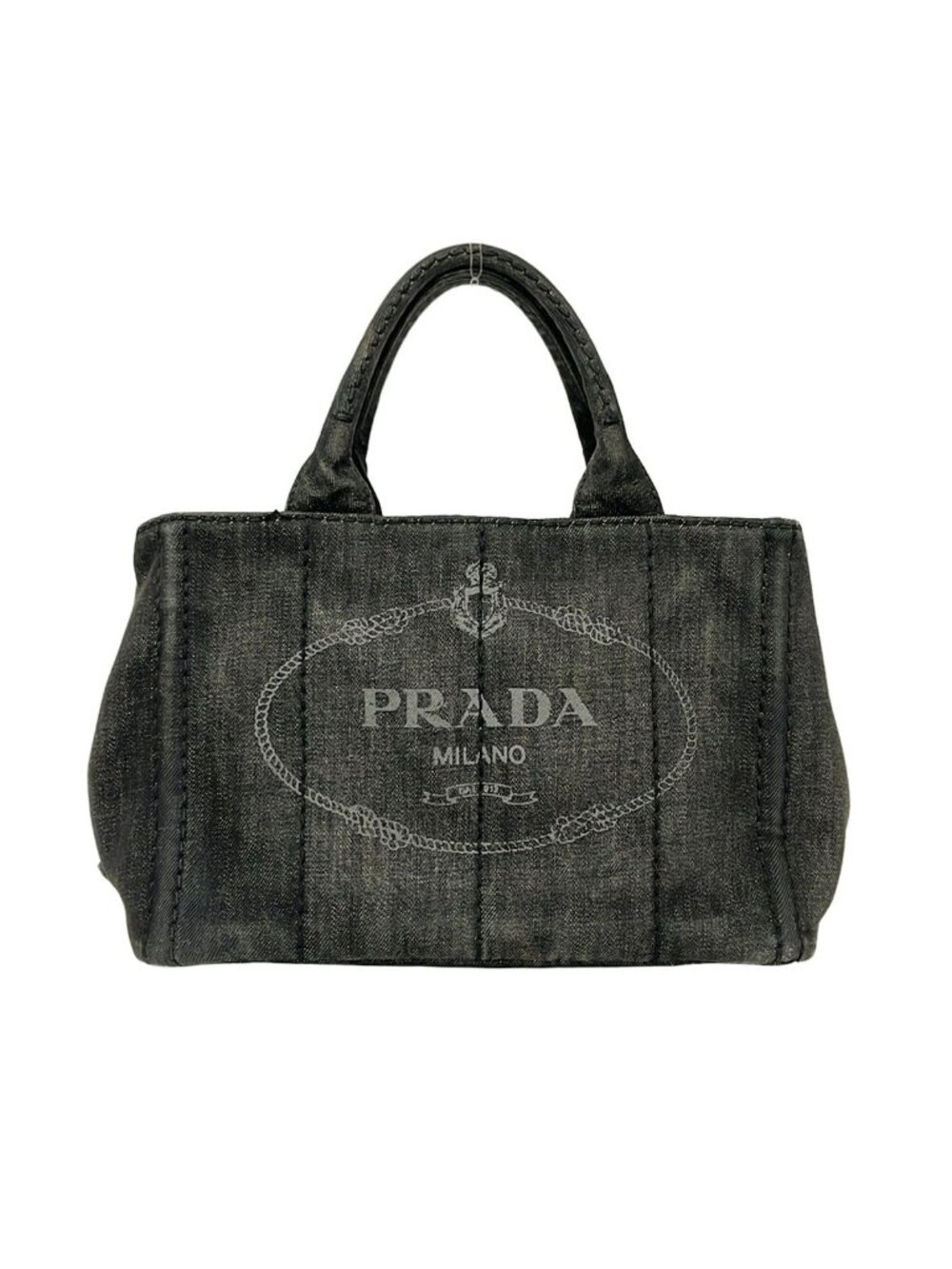 Prada Tote Bag Canapa Black